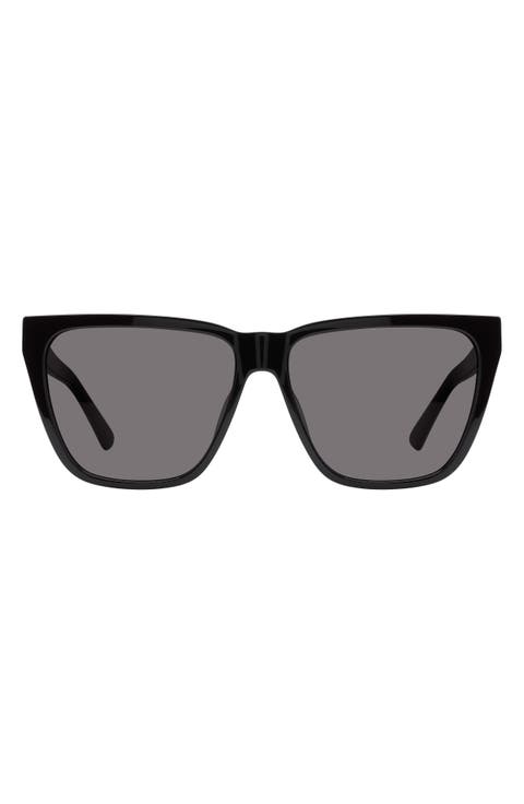 58mm Cat Eye Sunglasses