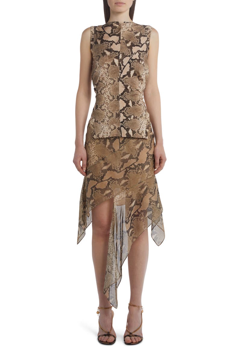 Python Print Backless Jersey Top, Alternate, color, 2203 MULTICOLOR BROWN