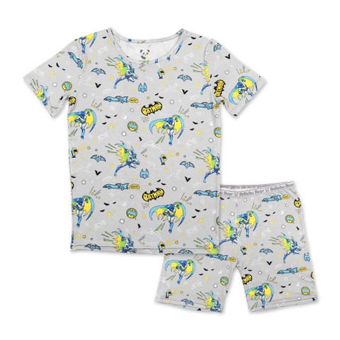 Batman Kids 2-Piece Short Sleeve & Shorts Pajama Set