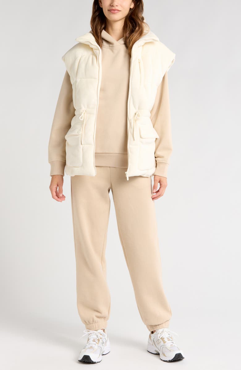 Zella Ultracozy Joggers, Alternate, color, Tan Oxford