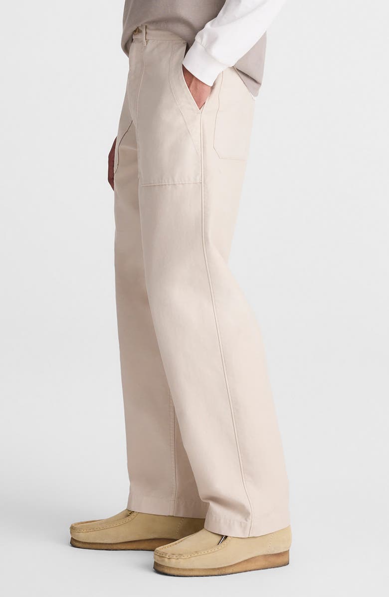 Madewell Reverse Sateen Fatigue Pants, Alternate, color, Stone