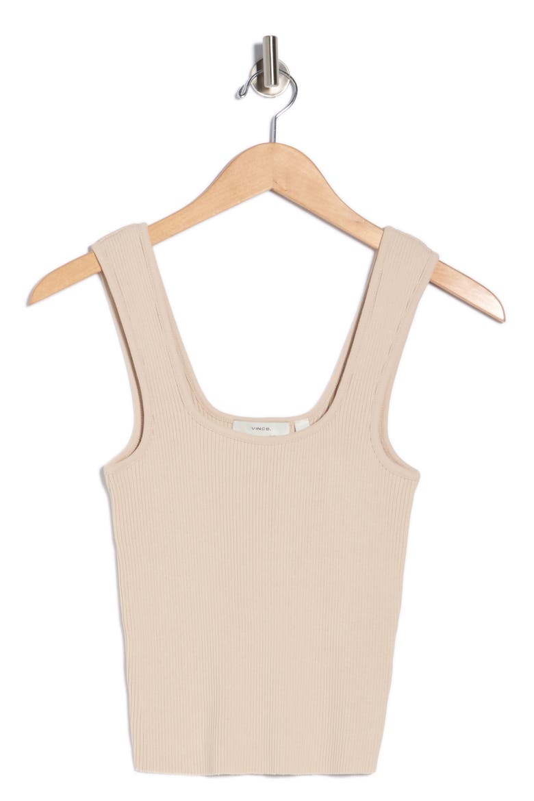 Sweetheart Neck Ribbed Crop Tank, Alternate, color, LIGHT OAT