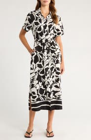 MELLODAY Printed Shirtdress