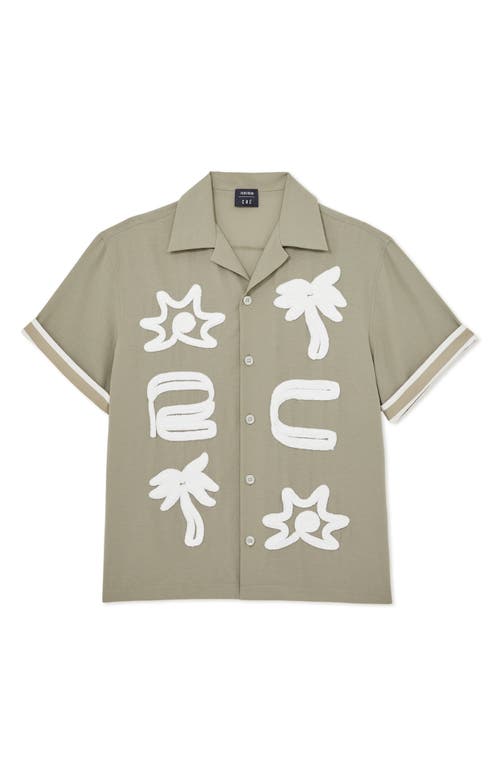 Reiss Che Palco Embroidered Camp Shirt