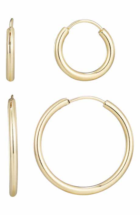Adornia Set of 2 Endless Hoop Earrings