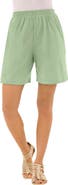 Roaman's Plus Size Soft Knit Pull On Short