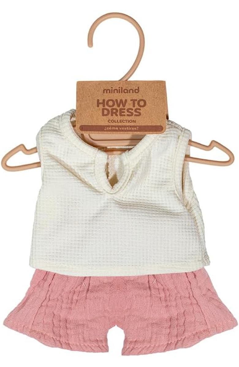 Miniland Doll Outfit for 15" Miniland Dolls, Alternate, color, Pink Multi