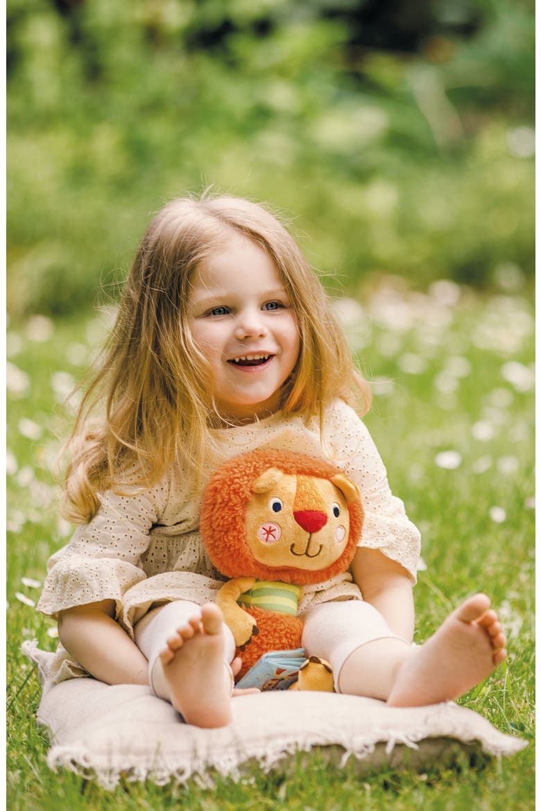 Bababoo Lion Best Friend Plush Character, Alternate, color, Muli / Orange