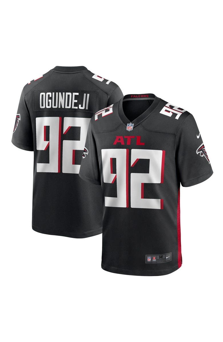 Nike Men's Nike Adetokunbo Ogundeji Black Atlanta Falcons Game Jersey, Main, color,