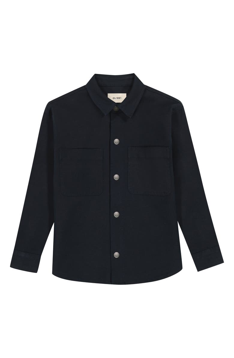 DL1961 Kids' Ash Button-Up Shirt, Main, color, Depths