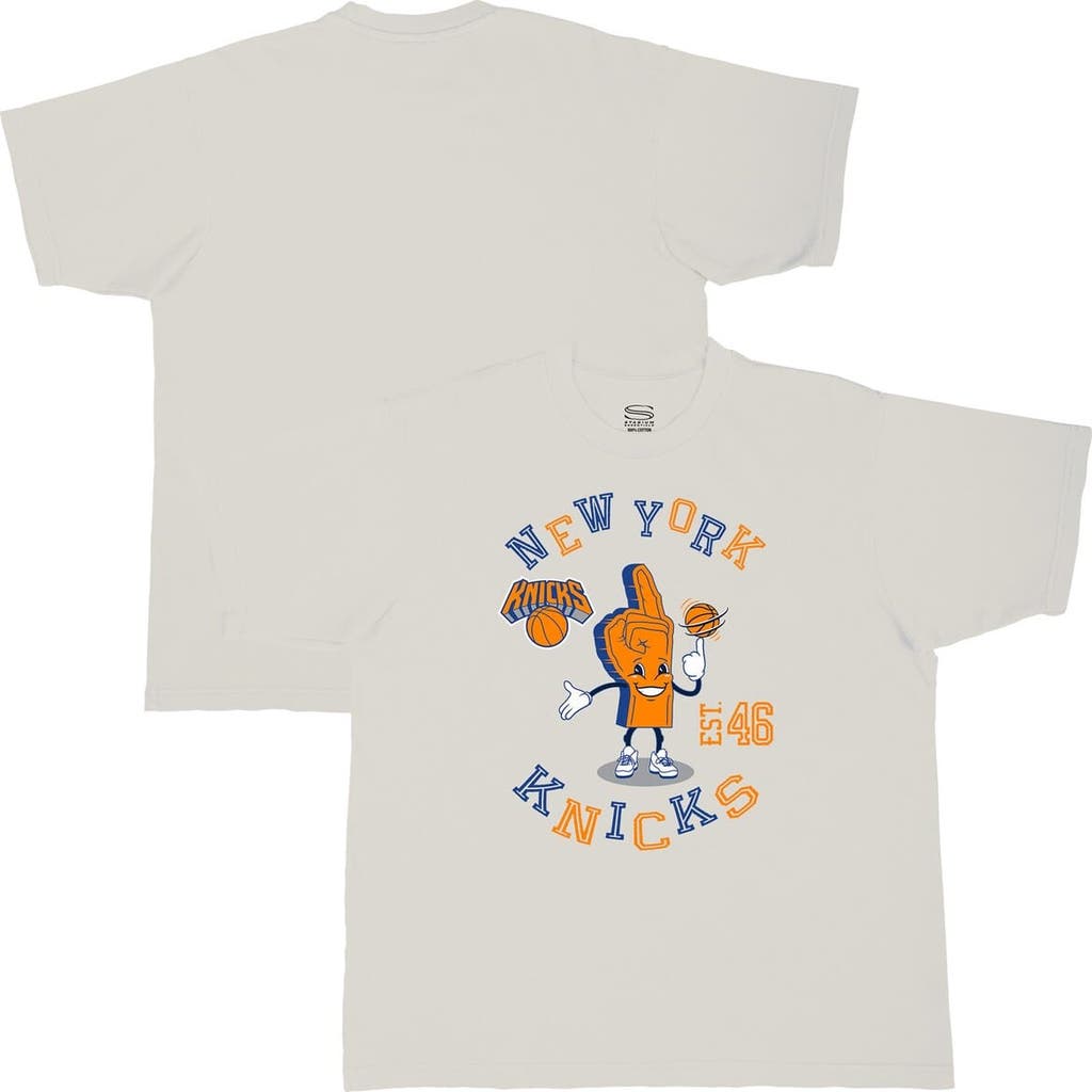 Stadium Essentials Cream New York Knicks Number One Oversized T-shirt In White