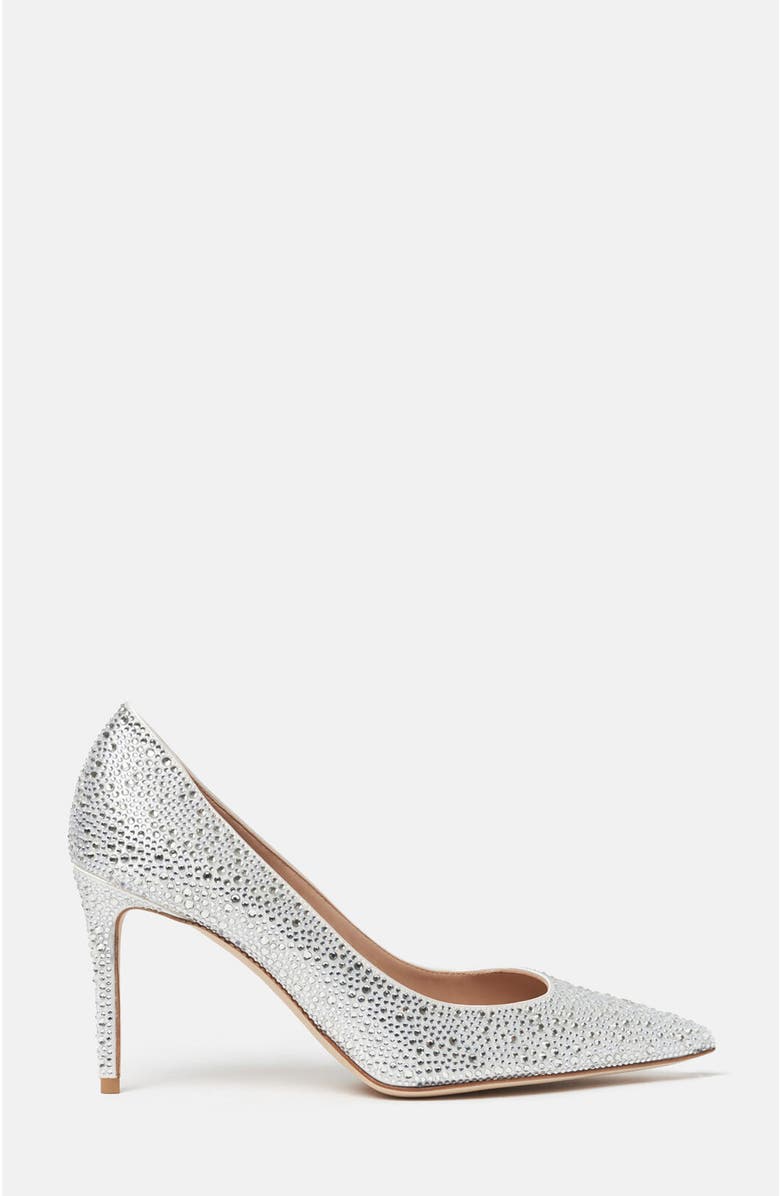 SCAROSSO Greta High Heels, Main, color, White Crystal - Silk