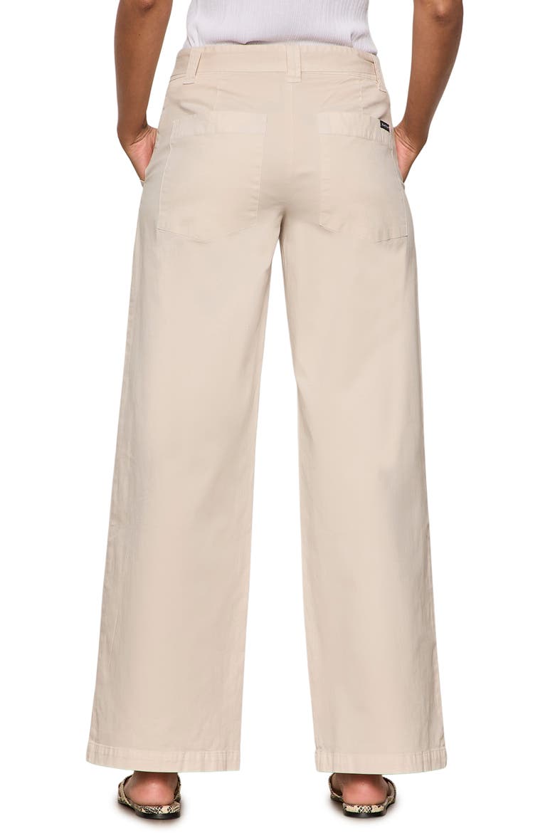Belted Wide Leg Pants, Alternate, color, SUMMER SAND WHITE