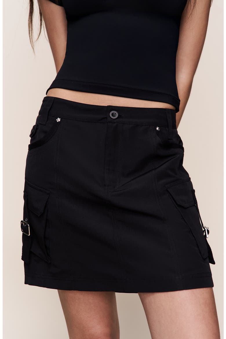 Hunter Cargo Skirt, Alternate, color, Black