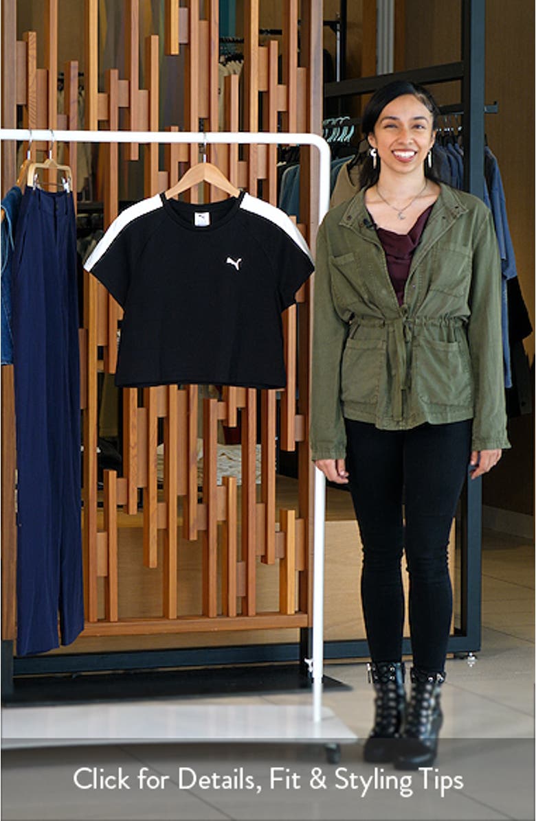 T7 Crop Stretch Cotton Baby Tee, sales video thumbnail