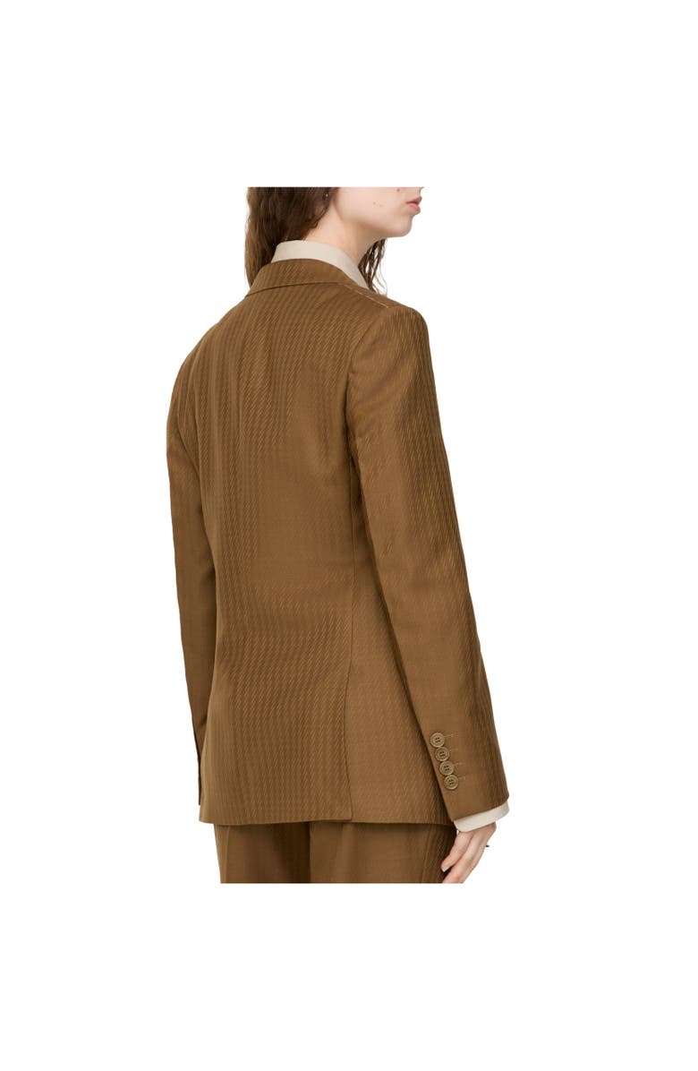 Burberry Wool Mohair Tailored Jacket, Alternate, color, Hazelnut Brown