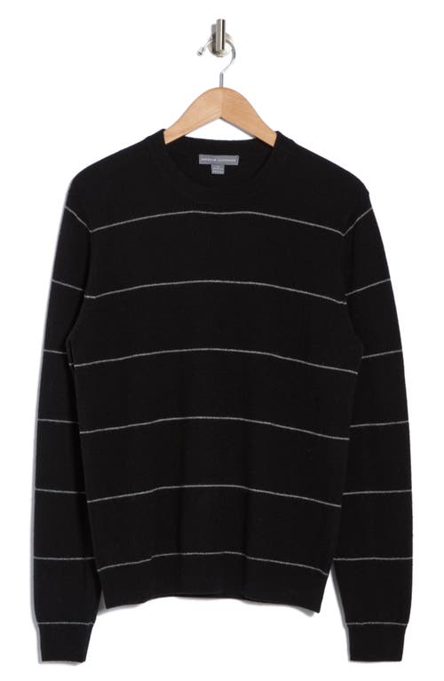 Amicale Stripe Cashmere Sweater In Black