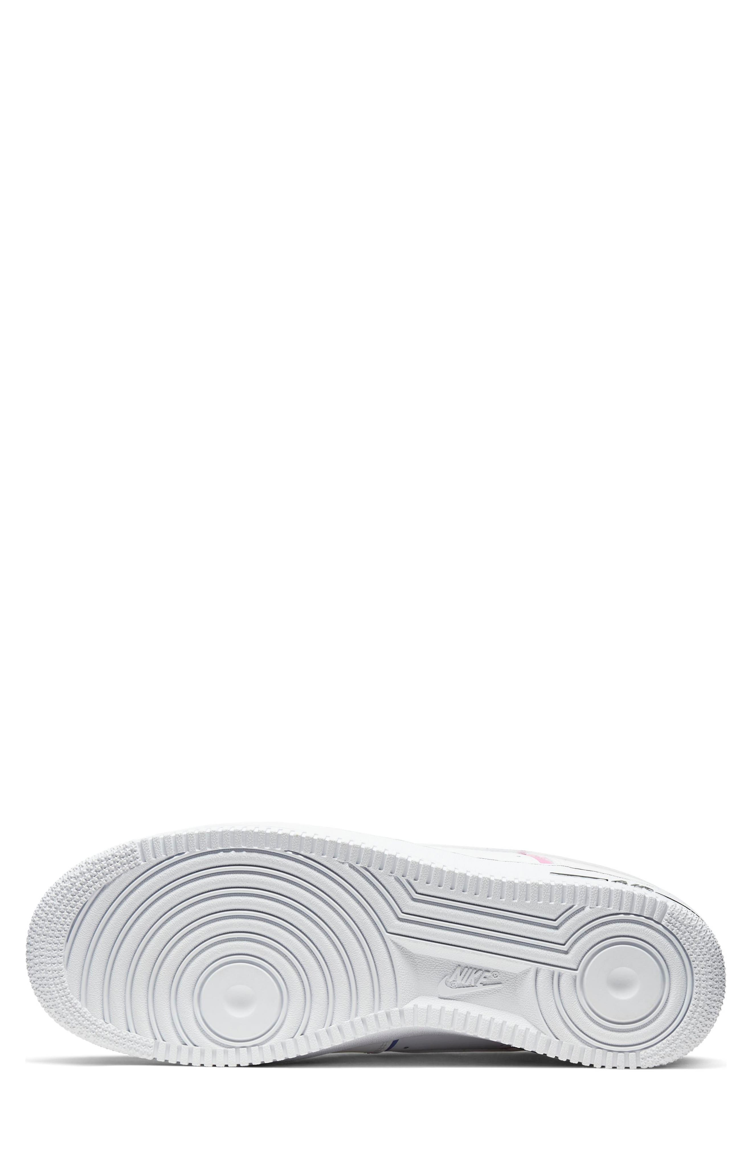 Air Force 1 '07 LV8 Sneaker, Alternate, color, WHITE/ BLACK/ KINETIC GREEN