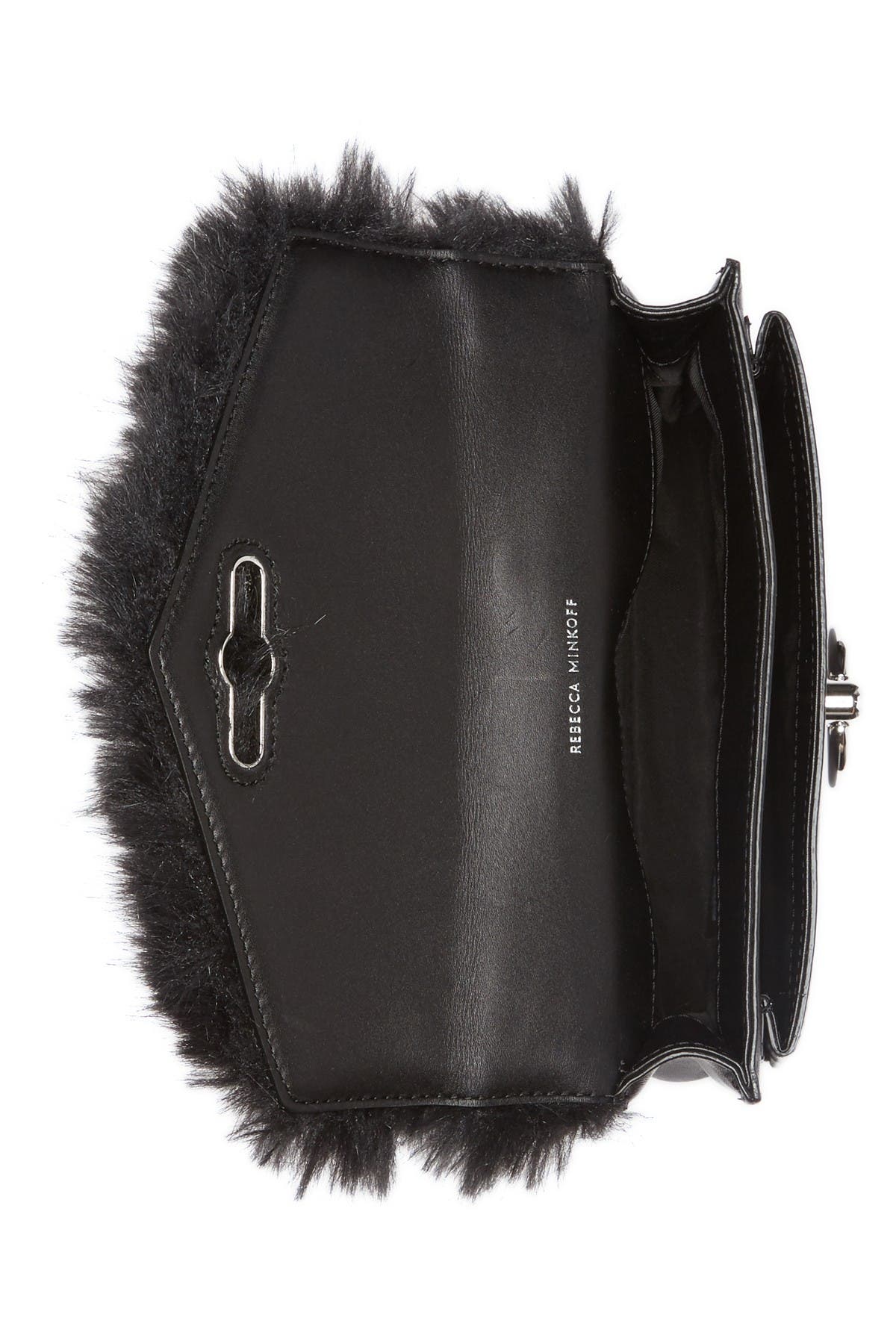 Rebecca Minkoff Faux Fur Jean Crossbody Bag, Alternate, color, 