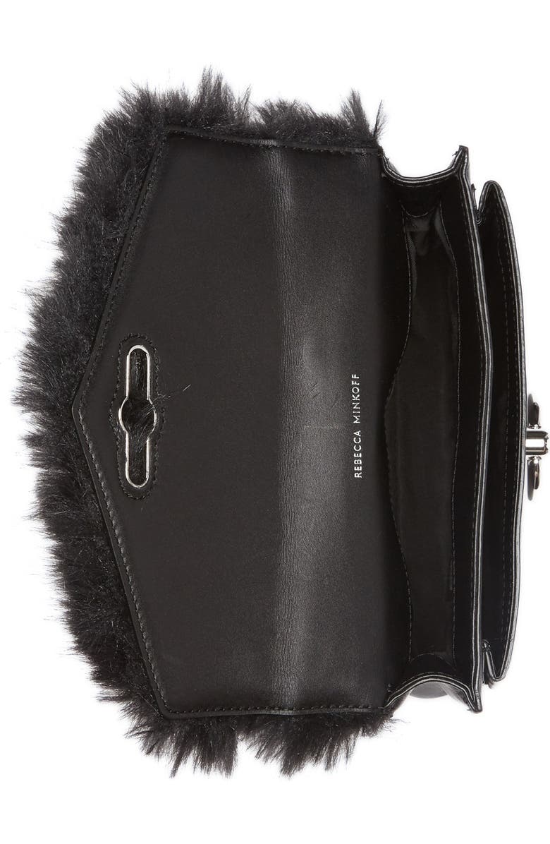 Rebecca Minkoff Faux Fur Jean Crossbody Bag, Alternate, color,
