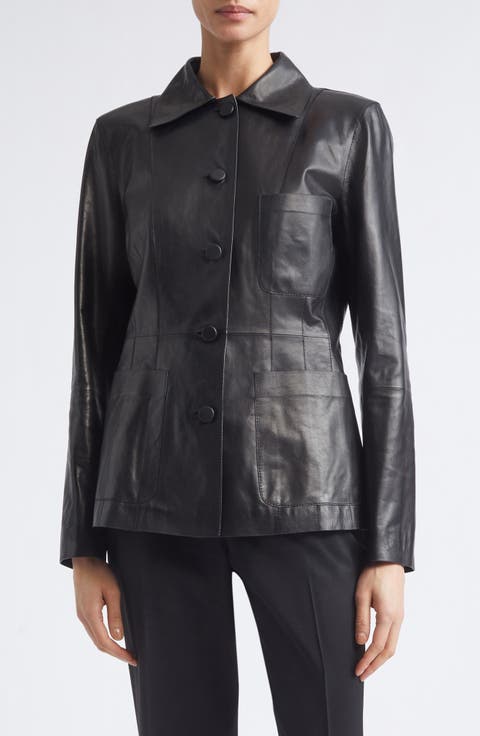Glazed Weightless Lambskin Suede Jacket