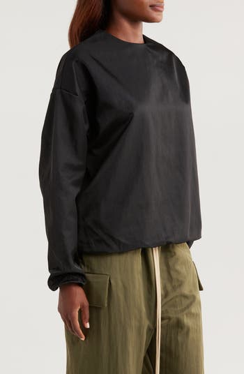 Gender Inclusive Textured Nylon Pullover