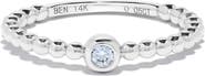 H.J. Namdar Diamond Bubble Stacking Ring