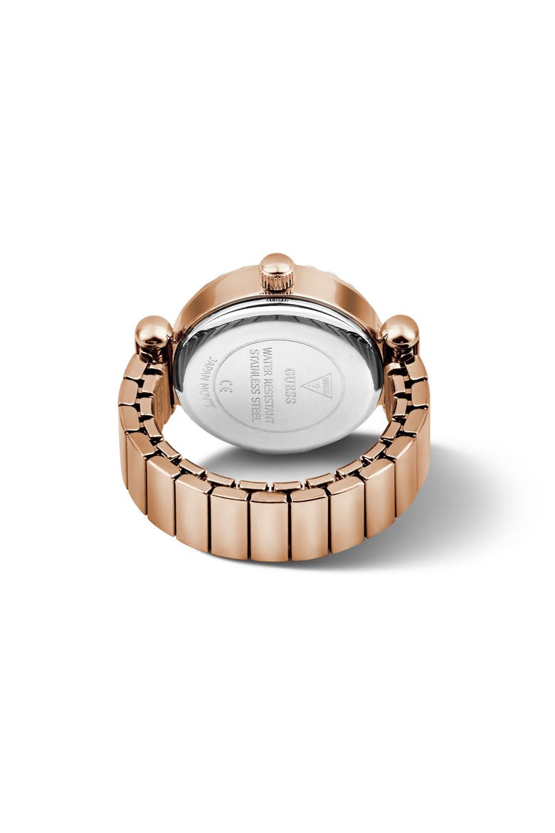 Crystal Dial Ring Watch, 18mm, Alternate, color, ROSE GOLD-TONE