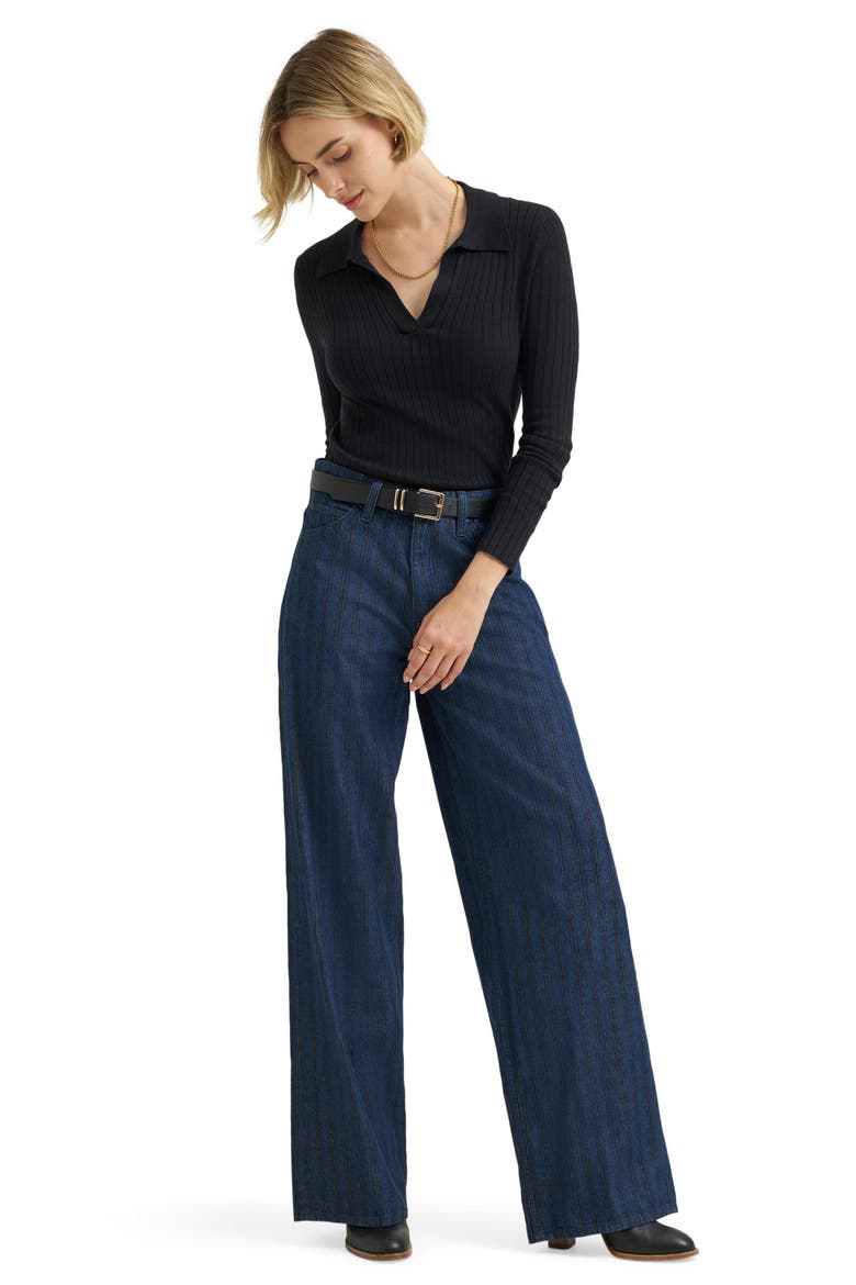 Rider Loose Straight Leg Jeans, Alternate, color, HICKORY RINSE