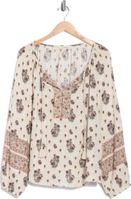 Lucky Brand Split Neck Top