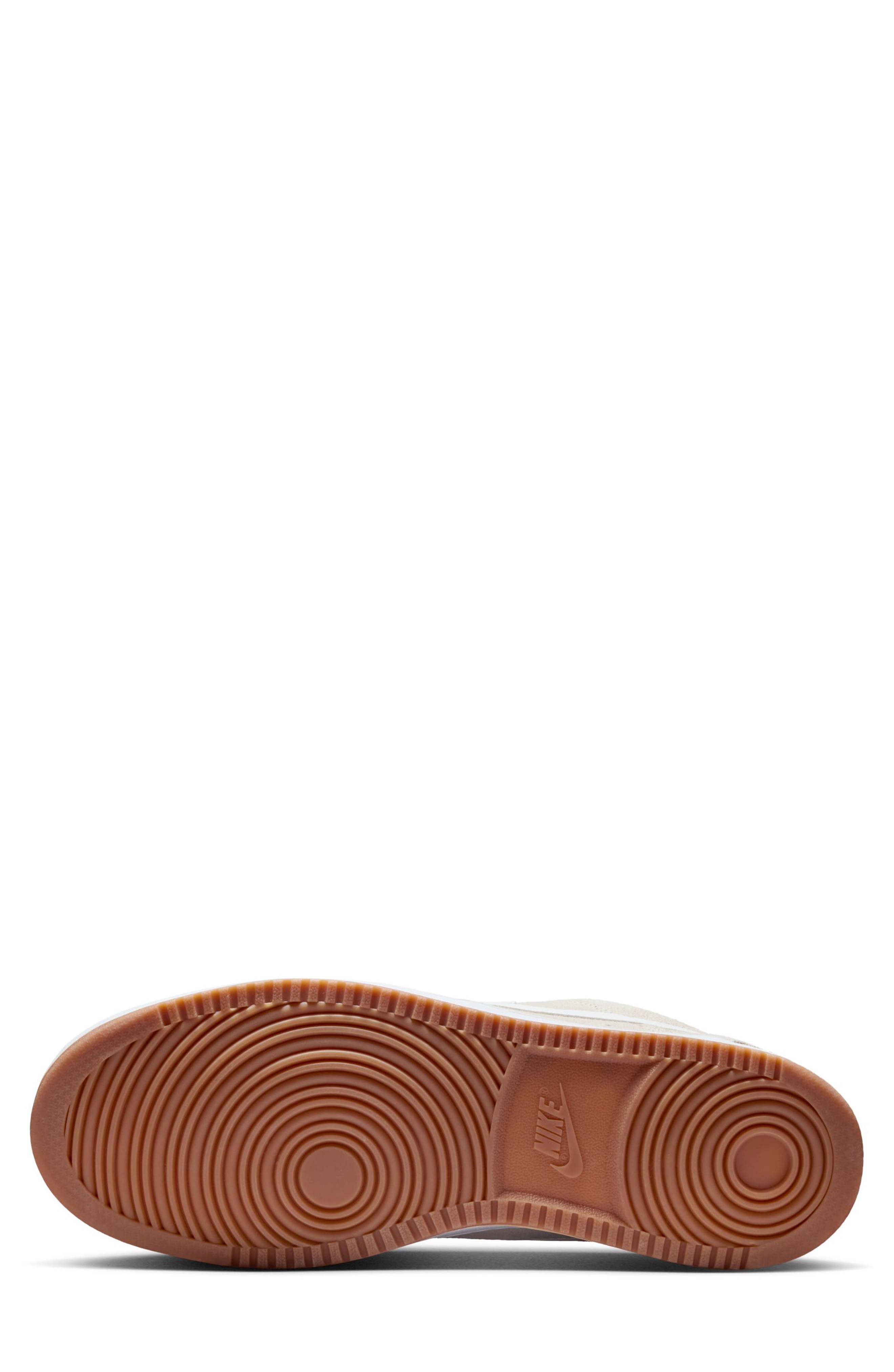 Nike Court Vision Low Sneaker, Alternate, color, White/ Gum Med Brown