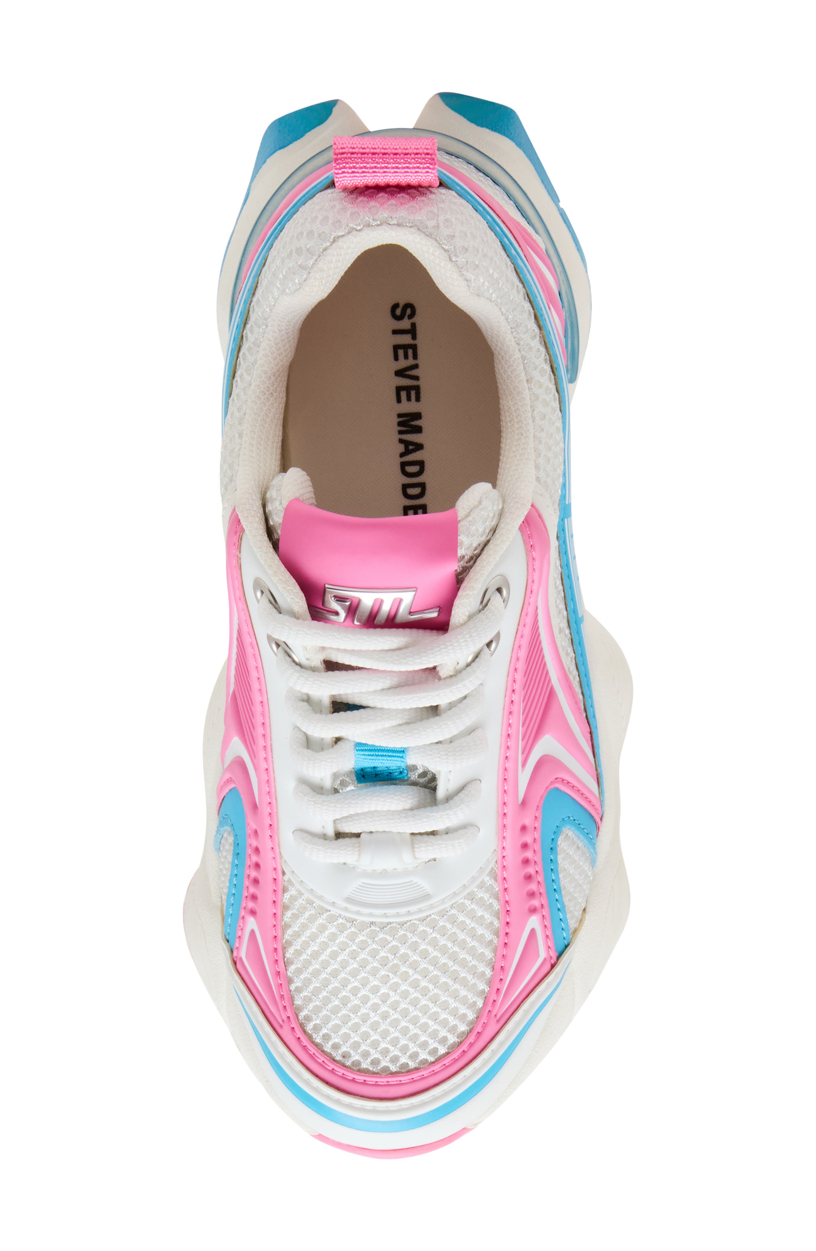 Steve Madden Kids' Jsped Sneaker, Alternate, color, Pink/ Blue