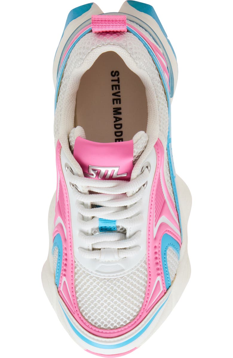 Steve Madden Kids' Jsped Sneaker, Alternate, color, Pink/ Blue
