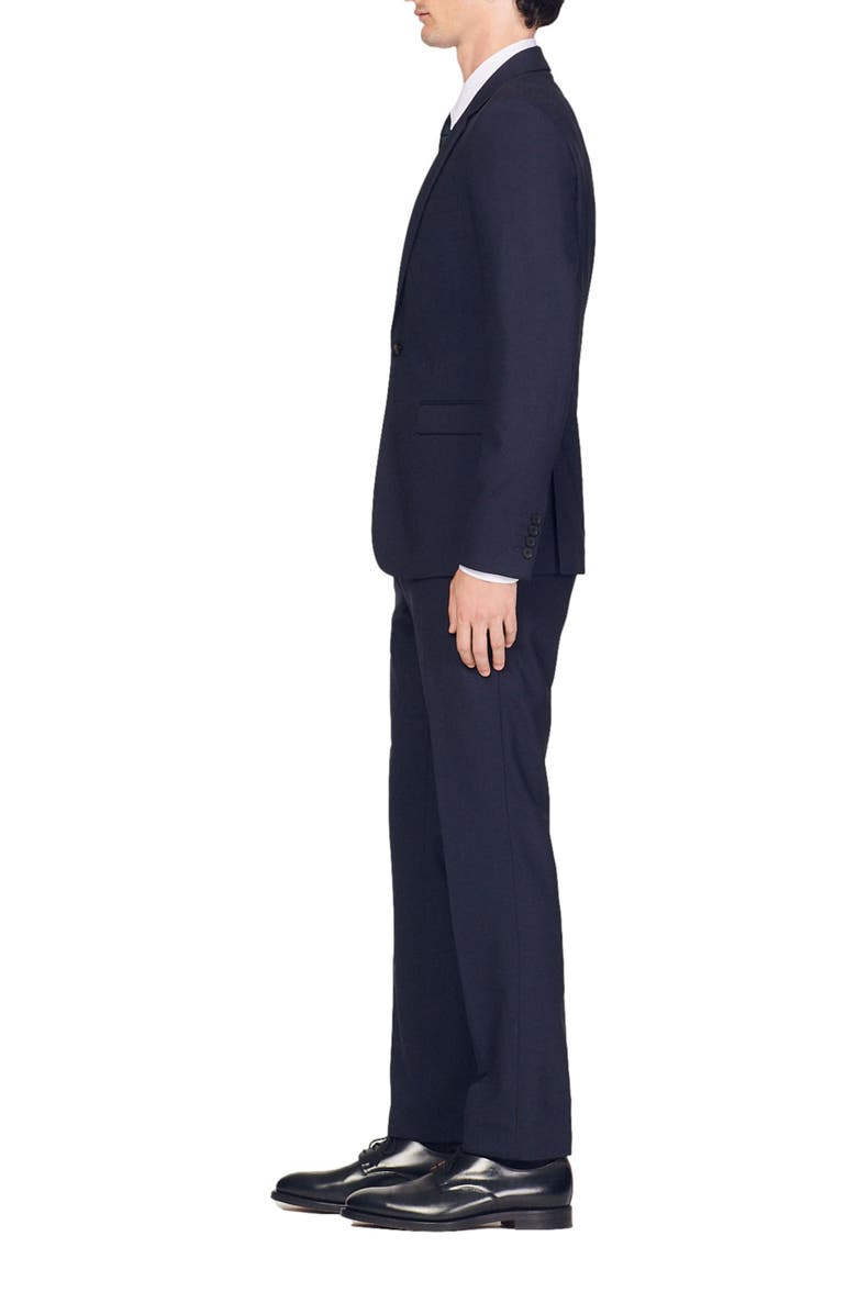 SANDRO Classic wool suit jacket, Alternate, color,