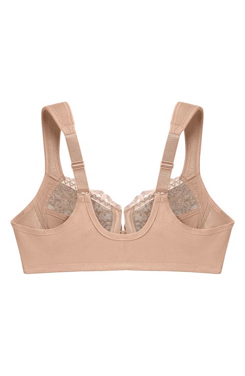 Glamorise Plus Size Full Figure Wonderwire Front-closure Bra Underwire 1245 In Brown