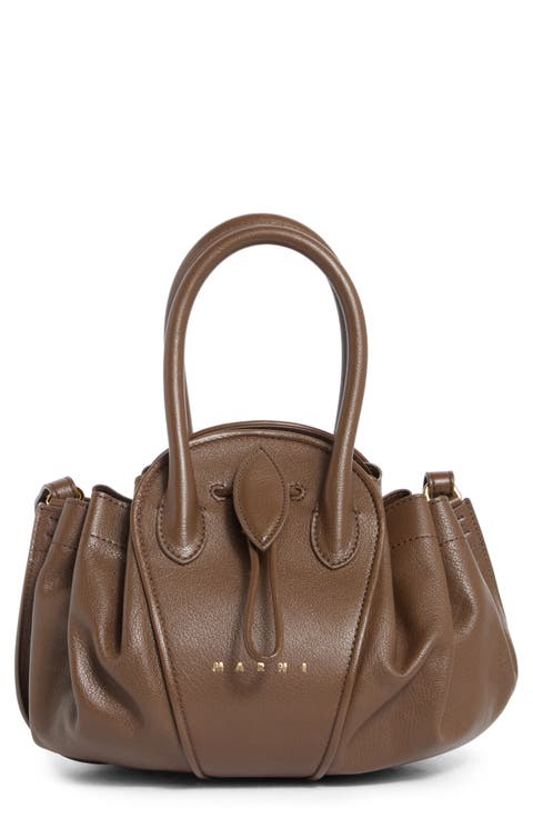 Small Tulipea Leather Handbag