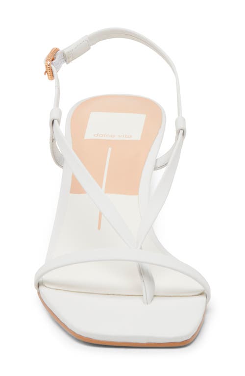 Dolce Vita Laury Strappy Sandal In True White Leather