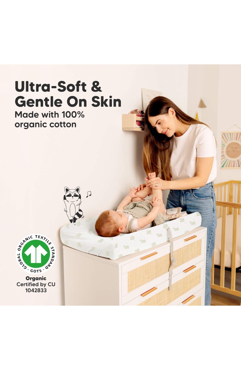 KeaBabies 2-Pack Soothe [Protect+] Waterproof Changing Pad Covers, Alternate, color, Elly