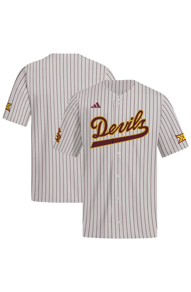 adidas Men's adidas  Gray Arizona State Sun Devils Alternate Replica Baseball Jersey, Main, color, Gray