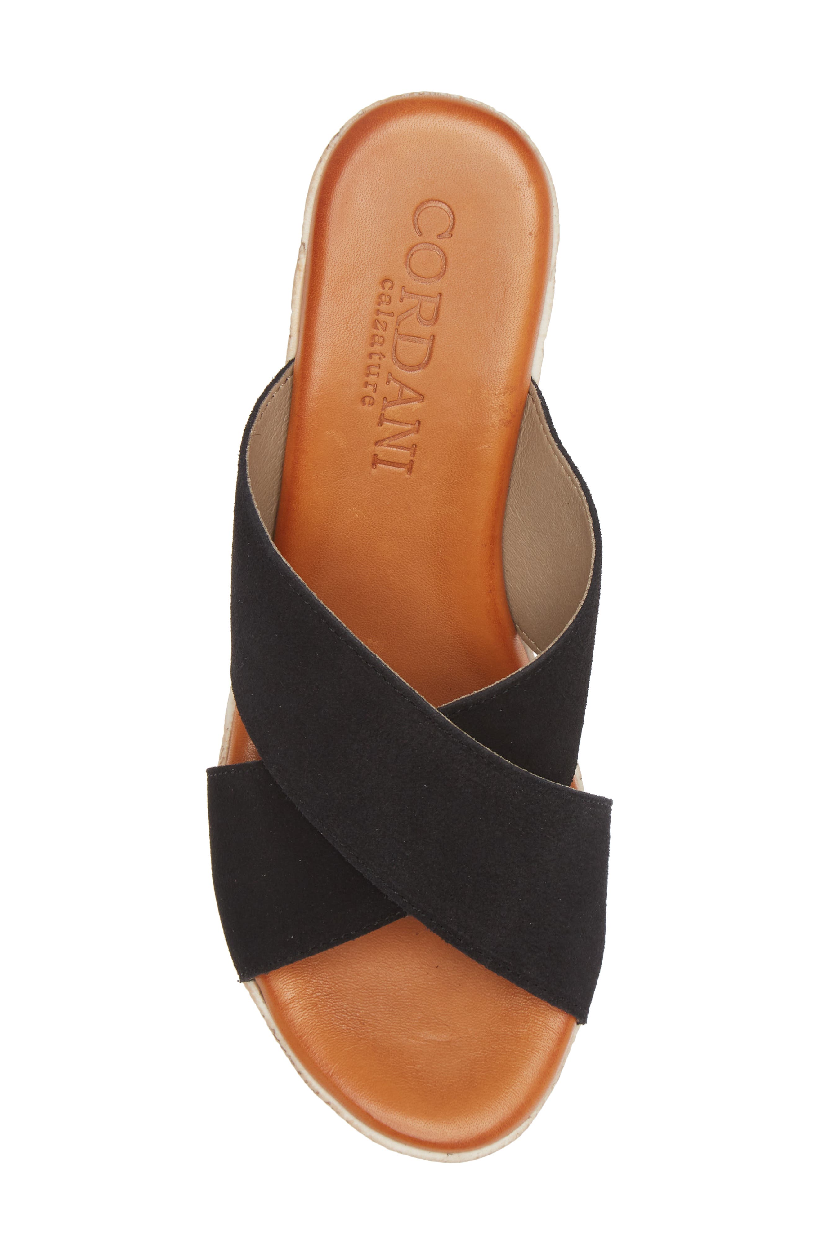 Cordani Braylin Espadrille Wedge Sandal, Alternate, color, Black Suede