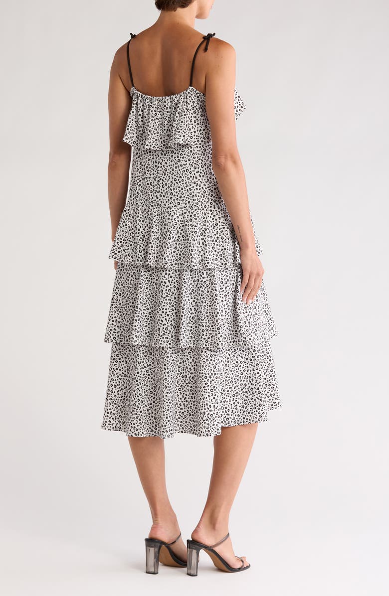 GO COUTURE Ruffled Tiered Dress, Alternate, color, Black