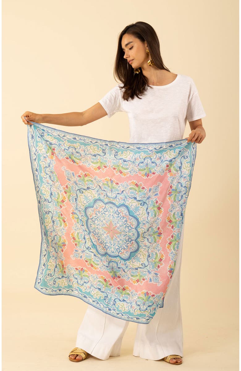 Hale Bob Jaylah Silk Scarf, Main, color, 