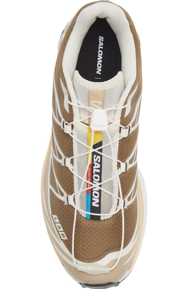 Salomon Gender Inclusive XT-6 Sneaker, Alternate, color, Earth Brown