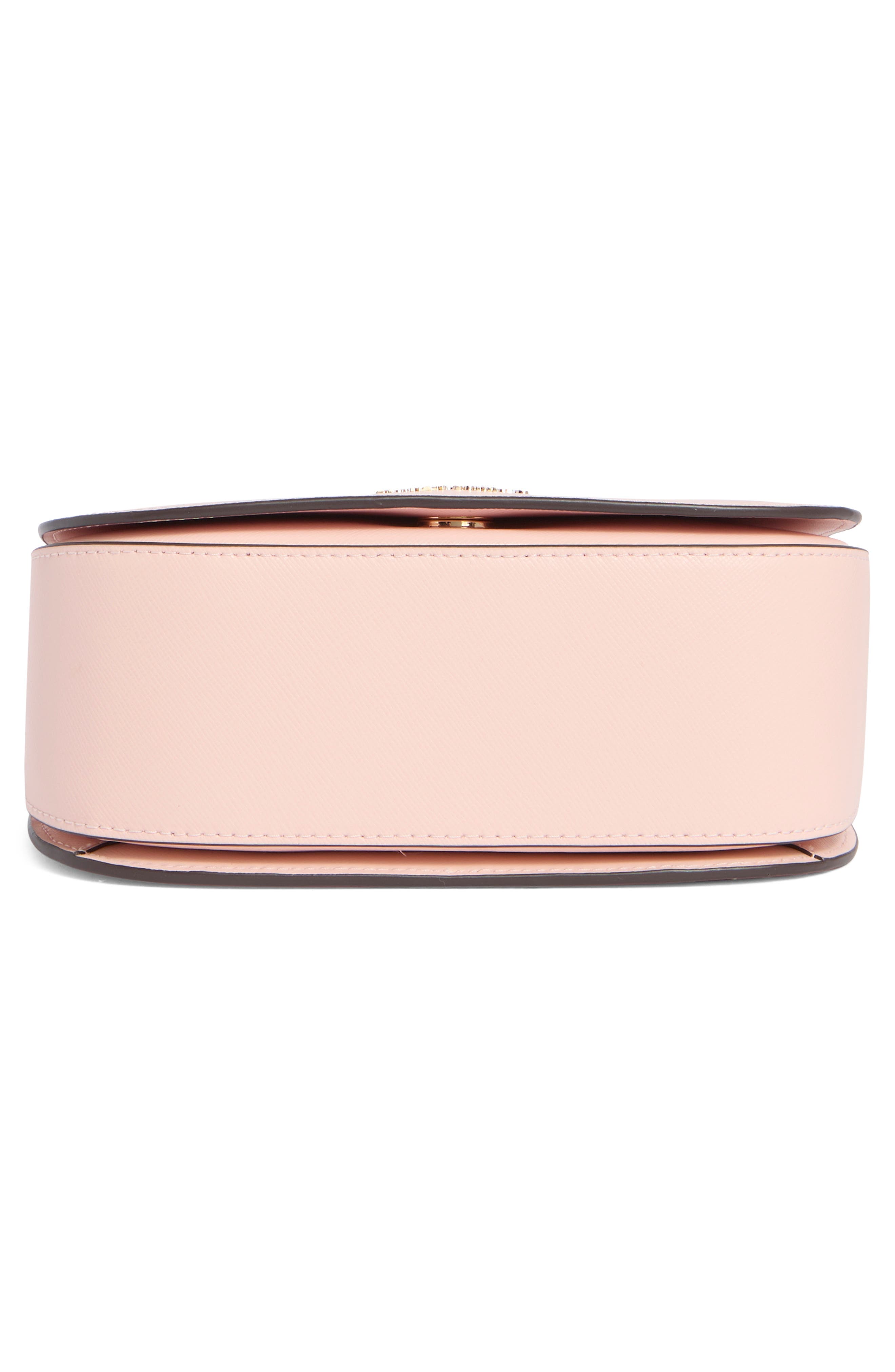 Kate Spade New York madison saffiano leather saddle bag, Alternate, color, Conch Pink