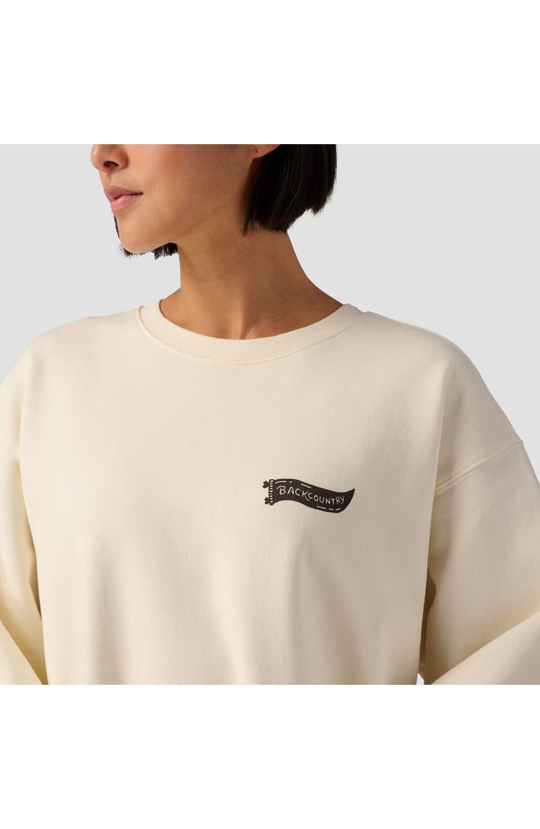 Backcountry Washington Dc Poster Crew Sweatshirt, Alternate, color, Vintage White