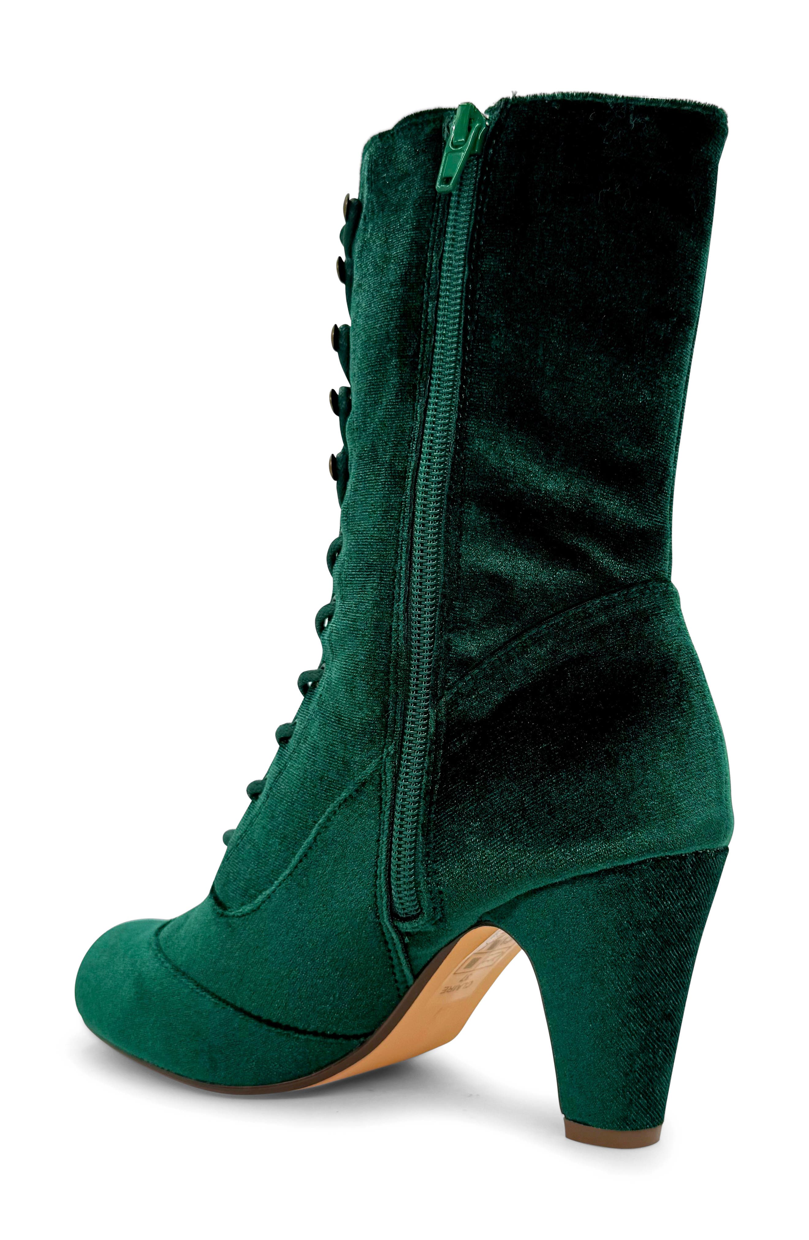 Claire Lace-Up Boot, Alternate, color, GREEN