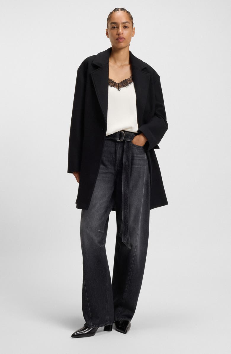 BOSS Orange Ilessy Eyelash Lace Camisole, Alternate, color, Open White