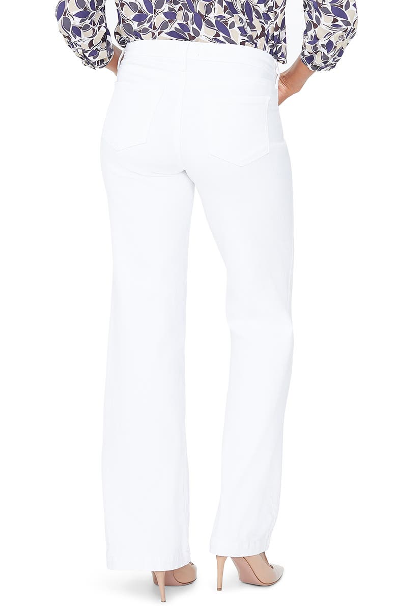 NYDJ Wide Leg White Jeans, Alternate, color, 