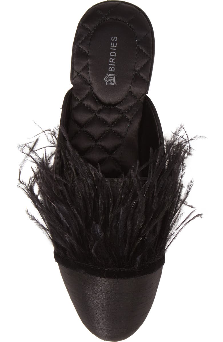 Birdies The Lovebird Feather Trim Mule, Alternate, color,