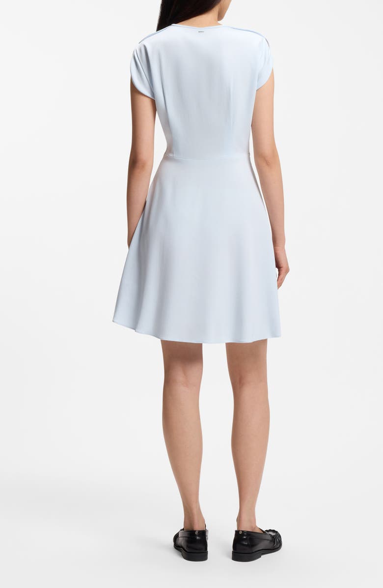 BOSS Devari Wrap Bodice Dress, Alternate, color, Pale Lagoon